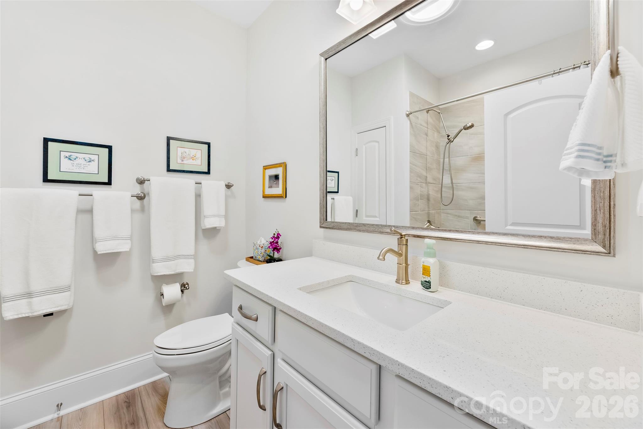 2014 New Style Way Fort Mill, SC 29708 - Photo 32 of 43 a bathroom with a sink vanity mirror and toilet