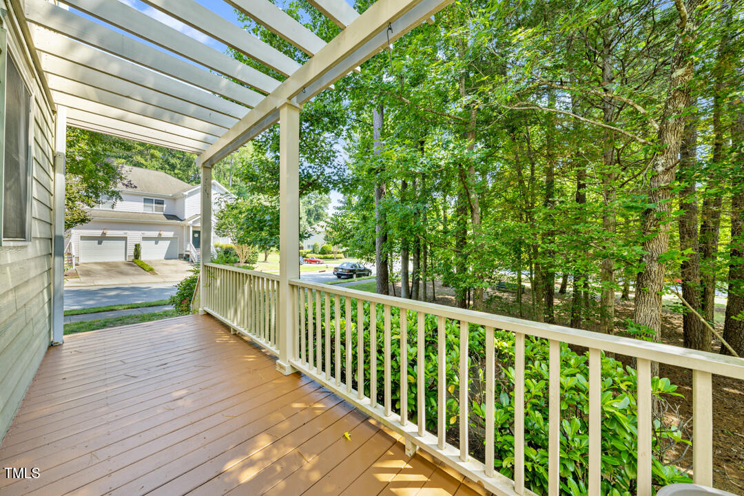 203 Bluefield Road Chapel Hill, NC 27517 - Photo 27 of 34 a view of a porch and garden