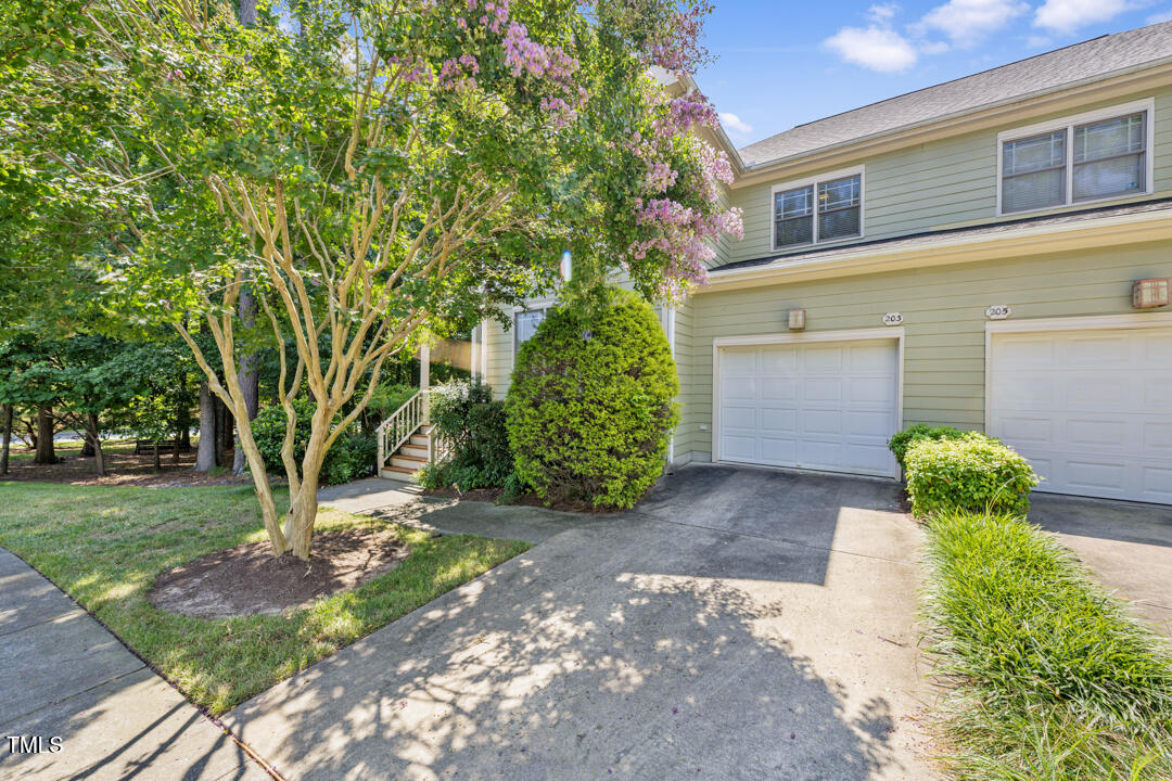 203 Bluefield Road Chapel Hill, NC 27517 - Photo 3 of 34 a view of a pathway with a house