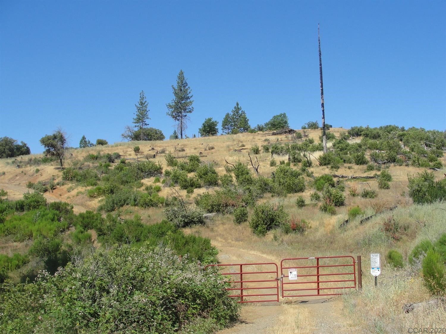 16741 Joy Road Mountain Ranch, CA 95246 - Photo 1 of 1 a view of a dry yard with wooden fence