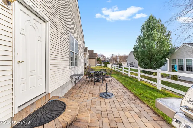 a view of a outdoor space with a patio