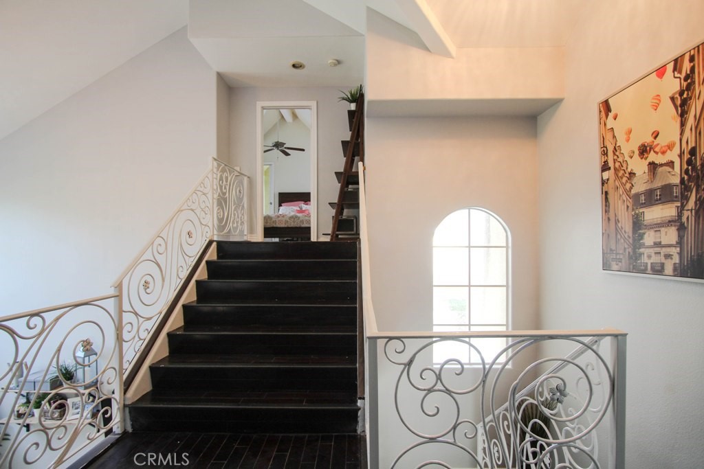 1920 Maple Avenue, Unit A Costa Mesa, CA 92627 - Photo 20 of 35 a view of staircase with wooden floor