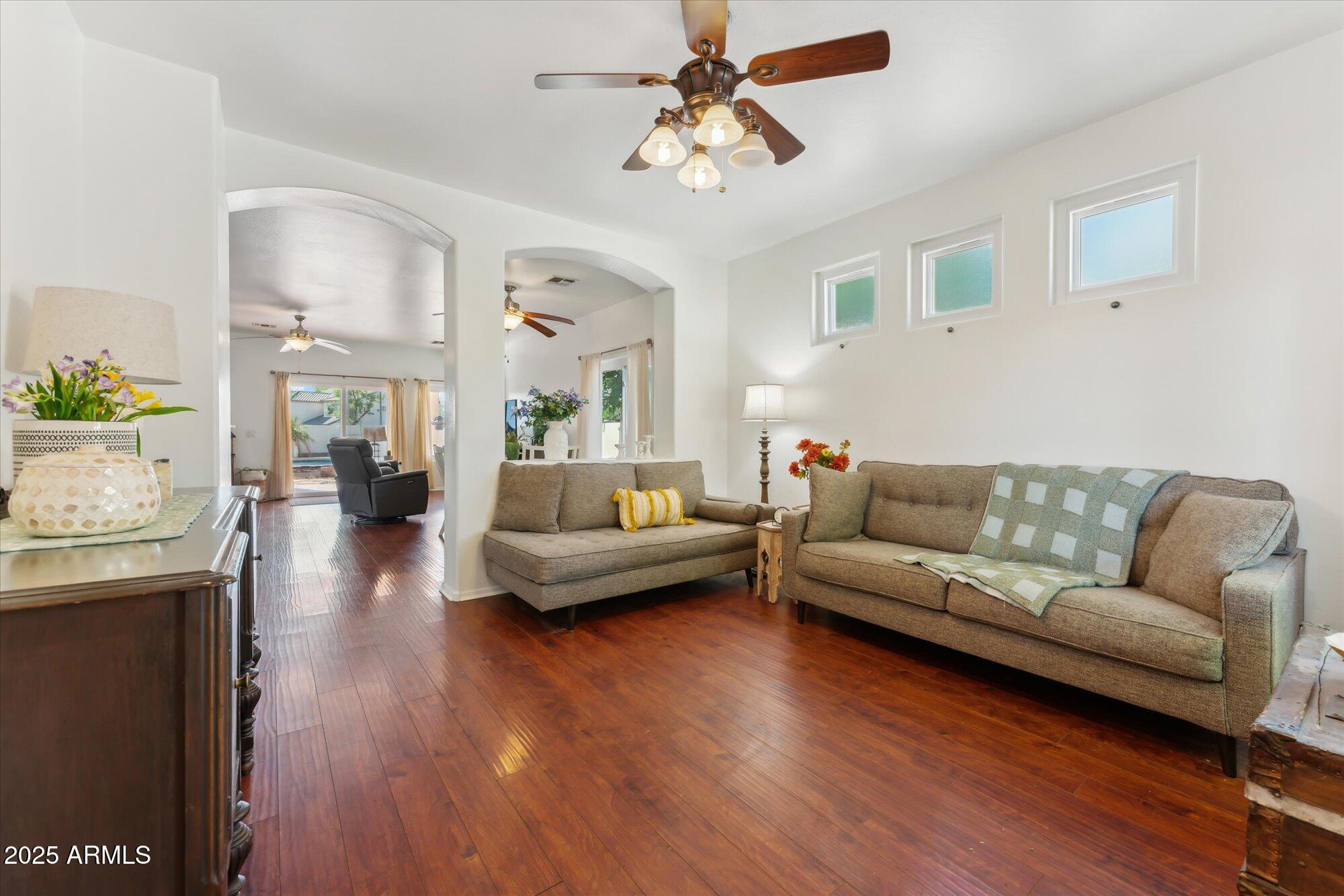 1924 South Rome Street Gilbert, AZ 85295 - Photo 13 of 60 a living room with furniture and a wooden floor