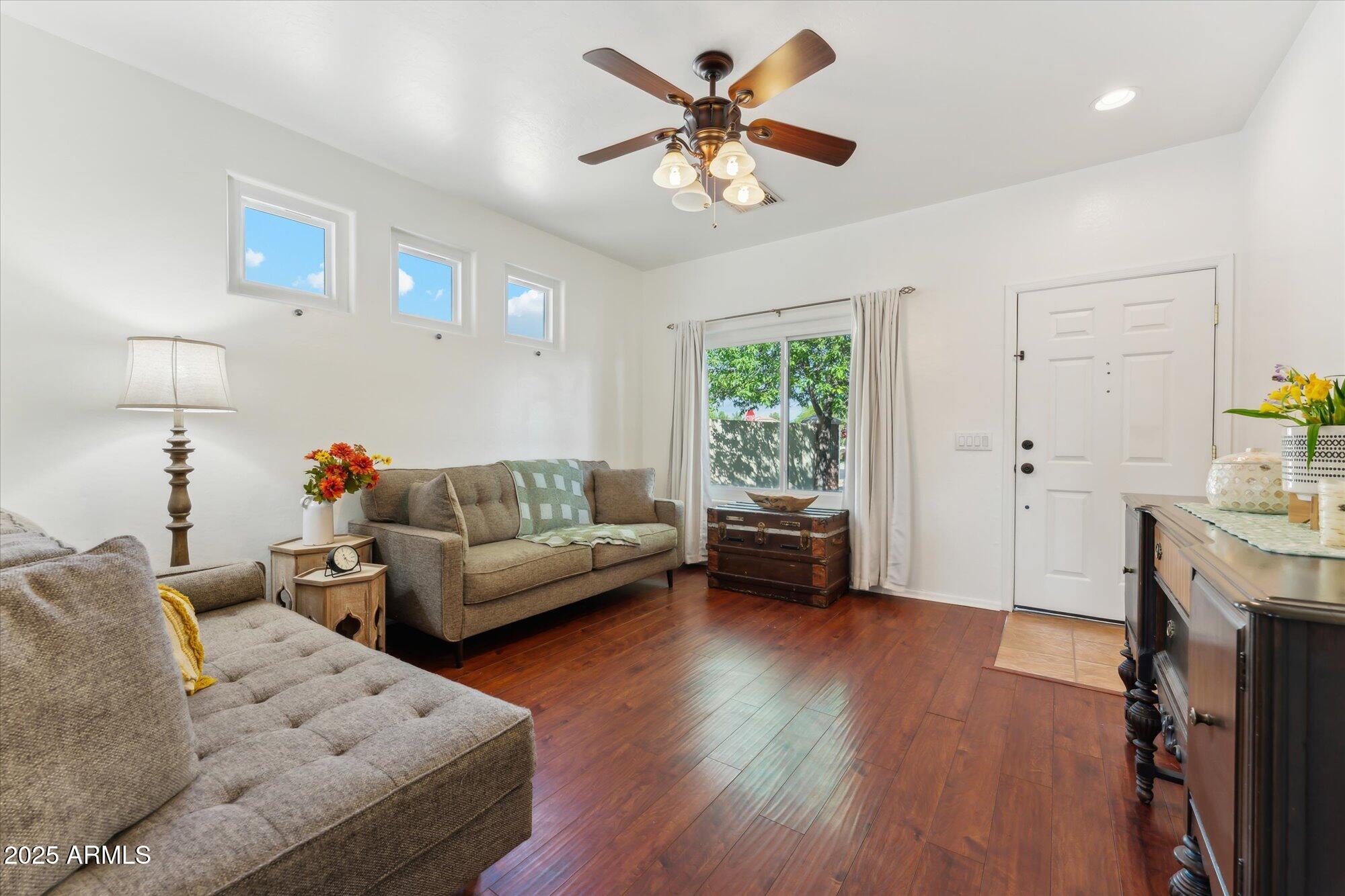 1924 South Rome Street Gilbert, AZ 85295 - Photo 14 of 60 a living room with furniture and a wooden floor