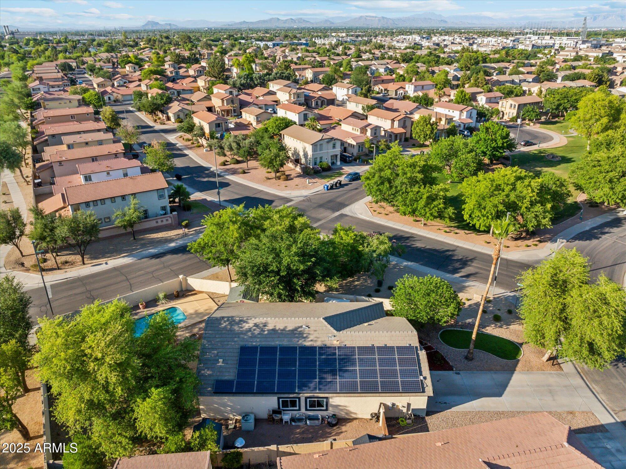 1924 South Rome Street Gilbert, AZ 85295 - Photo 23 of 60 an aerial view of a houses with yard