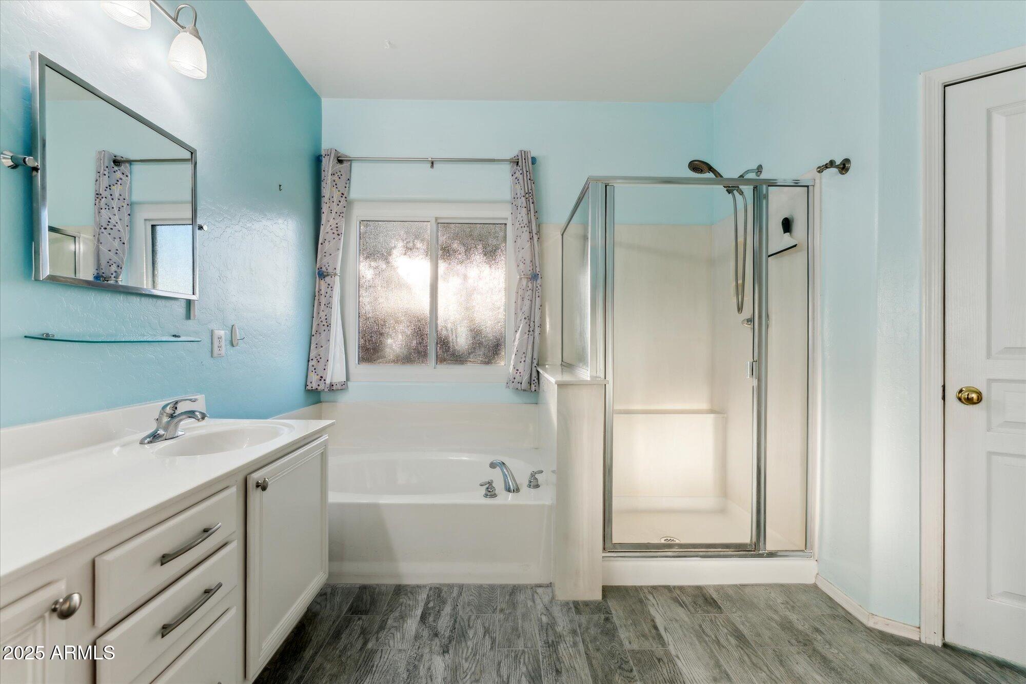 1924 South Rome Street Gilbert, AZ 85295 - Photo 37 of 60 a bathroom with a tub a sink and mirrors