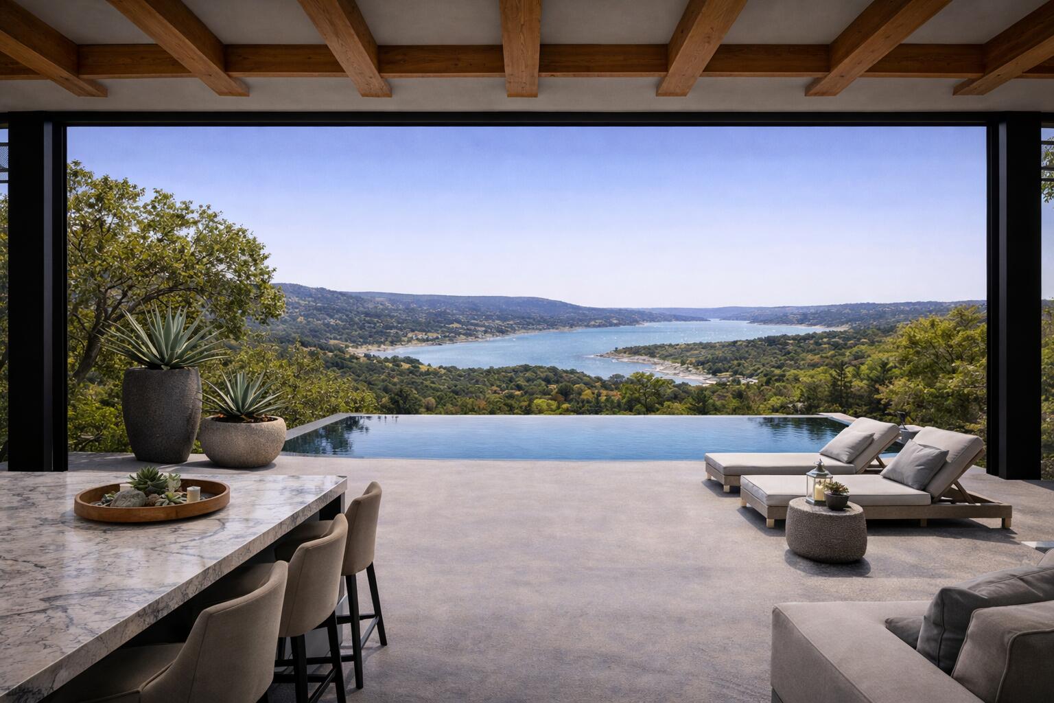8102 Moon Rise Trail Jonestown, TX 78645 - Photo 13 of 33 a view of swimming pool with furniture