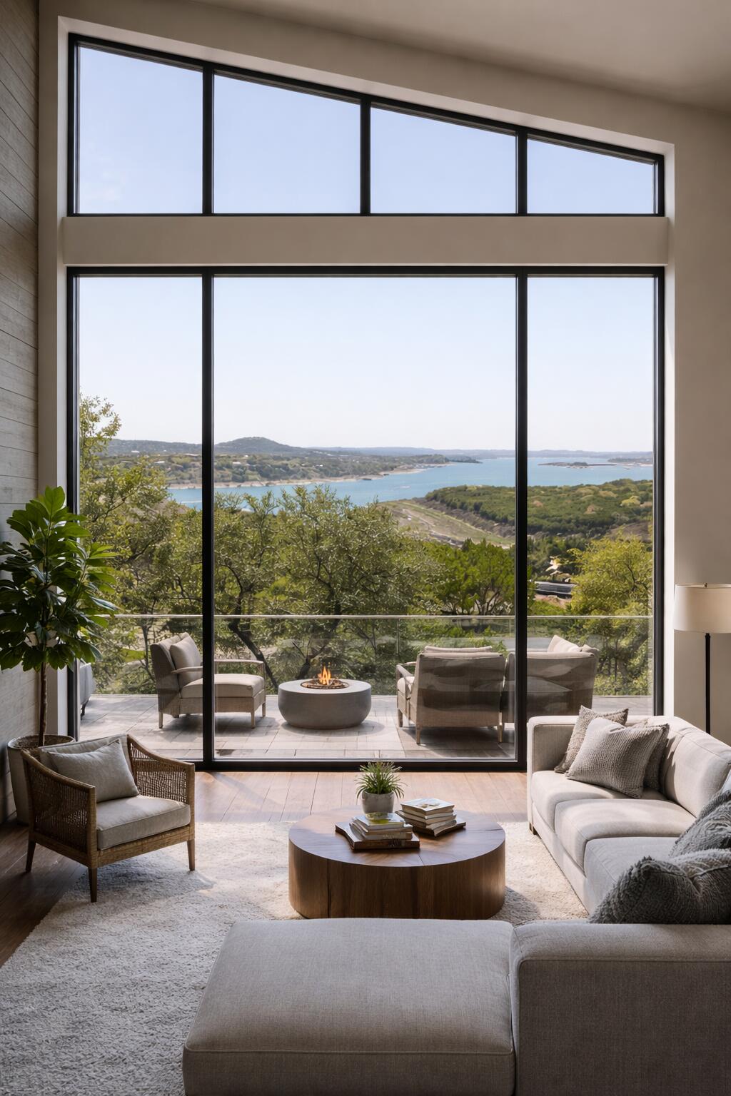 8102 Moon Rise Trail Jonestown, TX 78645 - Photo 16 of 33 a living room with furniture and a large window