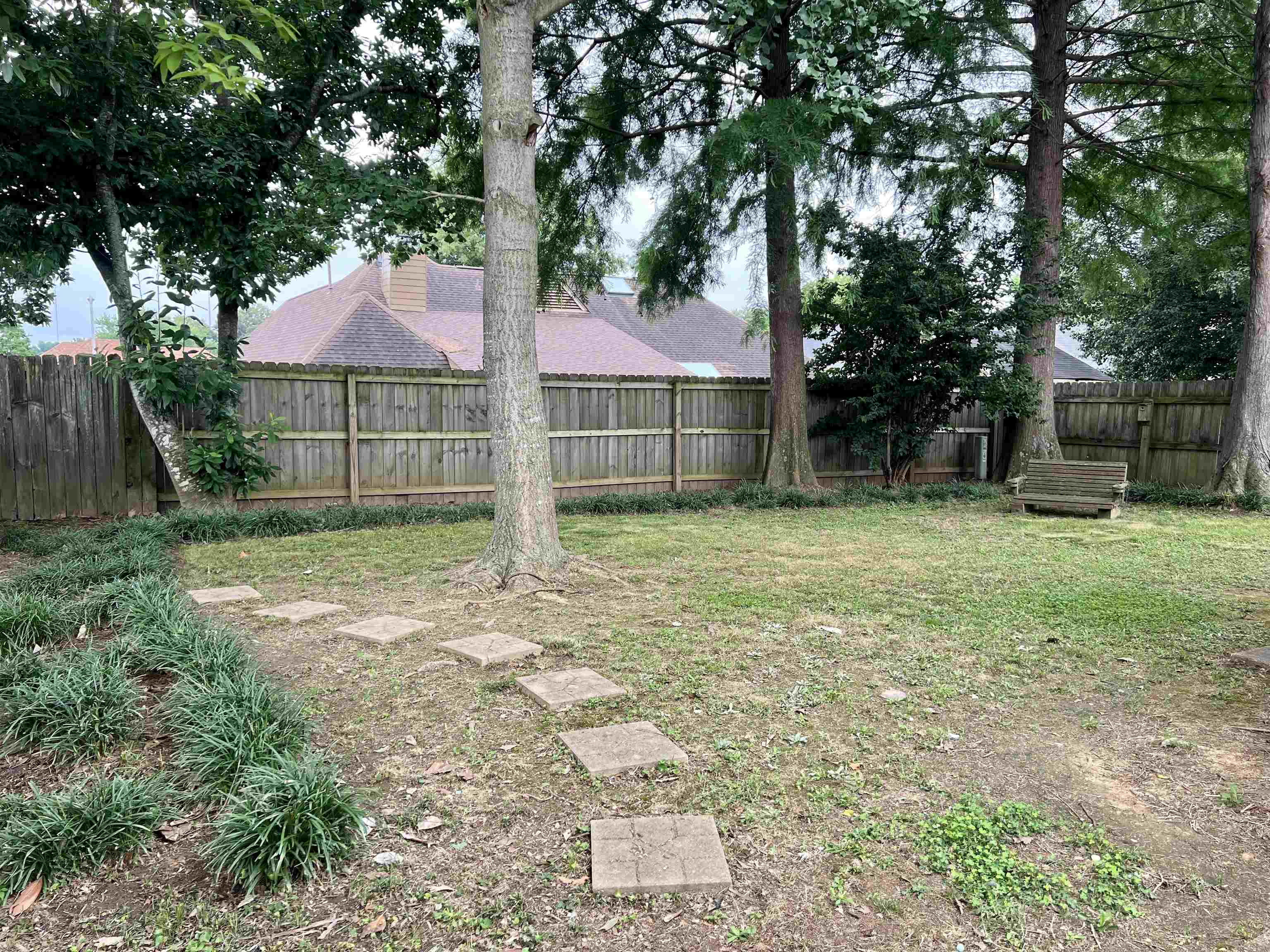 7429 Gingerhill Lane Bartlett, TN 38133 - Photo 15 of 20 a backyard of a house with lots of green space