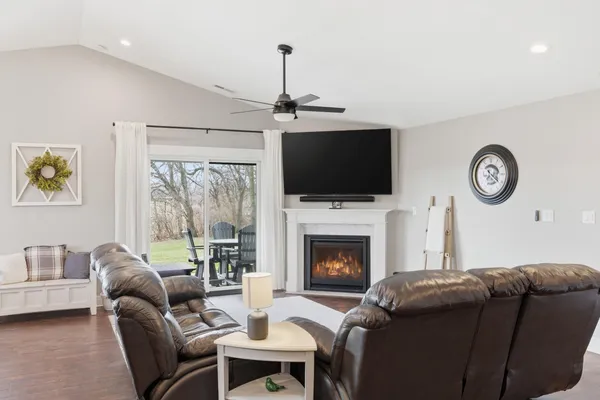 a bed room with a bed and a couch