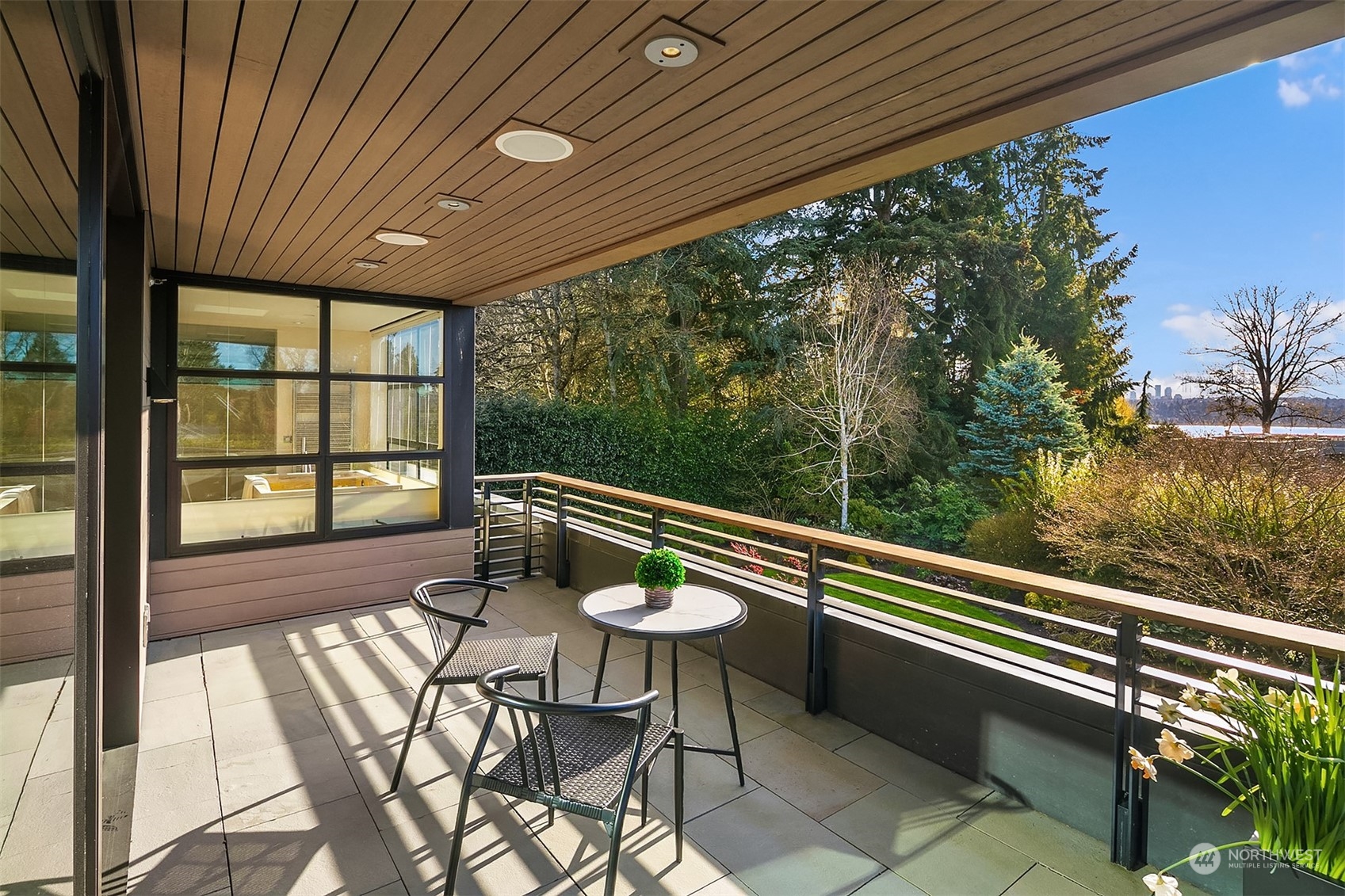 1829 Evergreen Point Road Medina, WA 98039 - Photo 19 of 39 a view of two chairs in the balcony