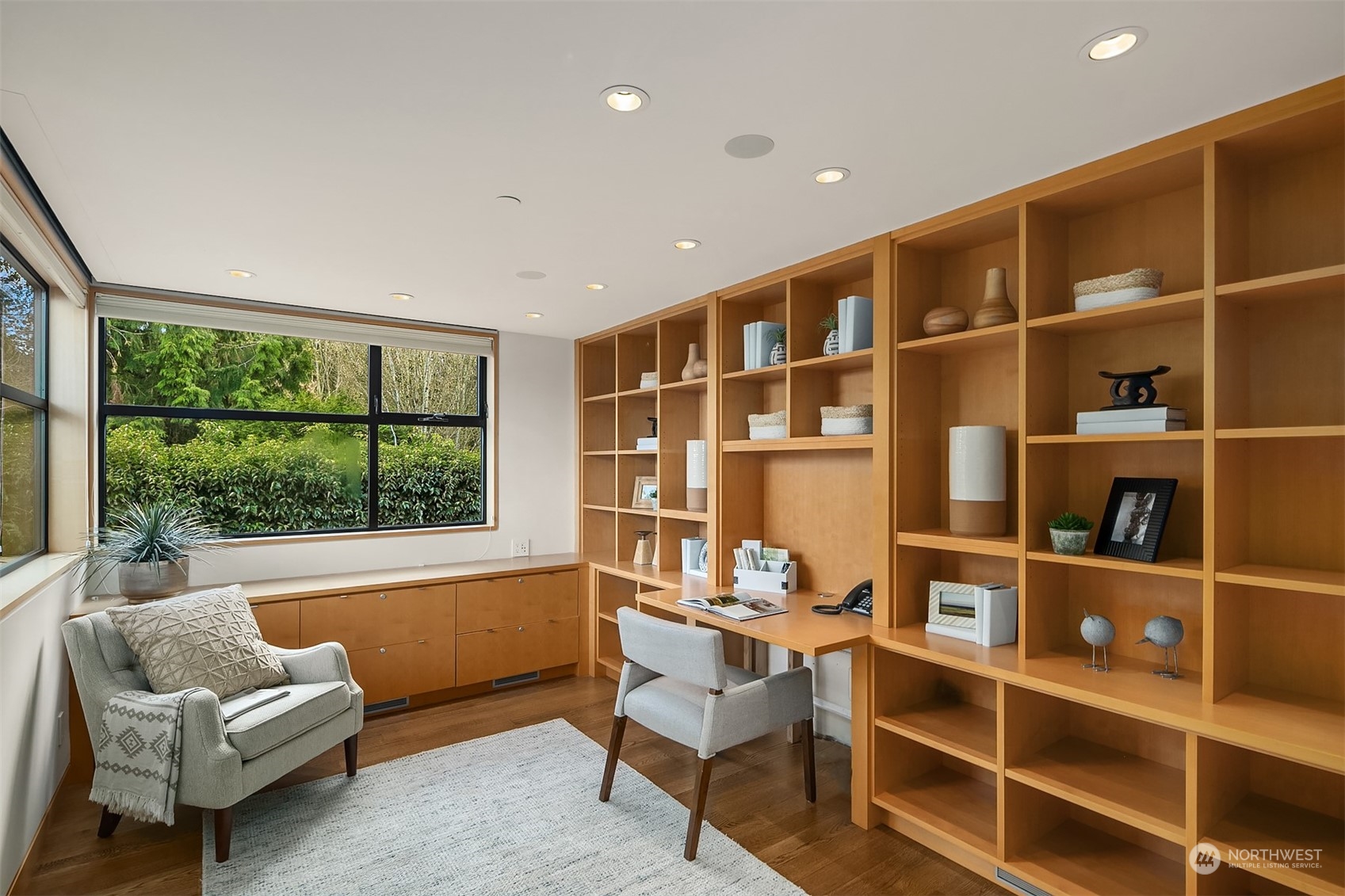 1829 Evergreen Point Road Medina, WA 98039 - Photo 22 of 39 a living room with furniture and a window