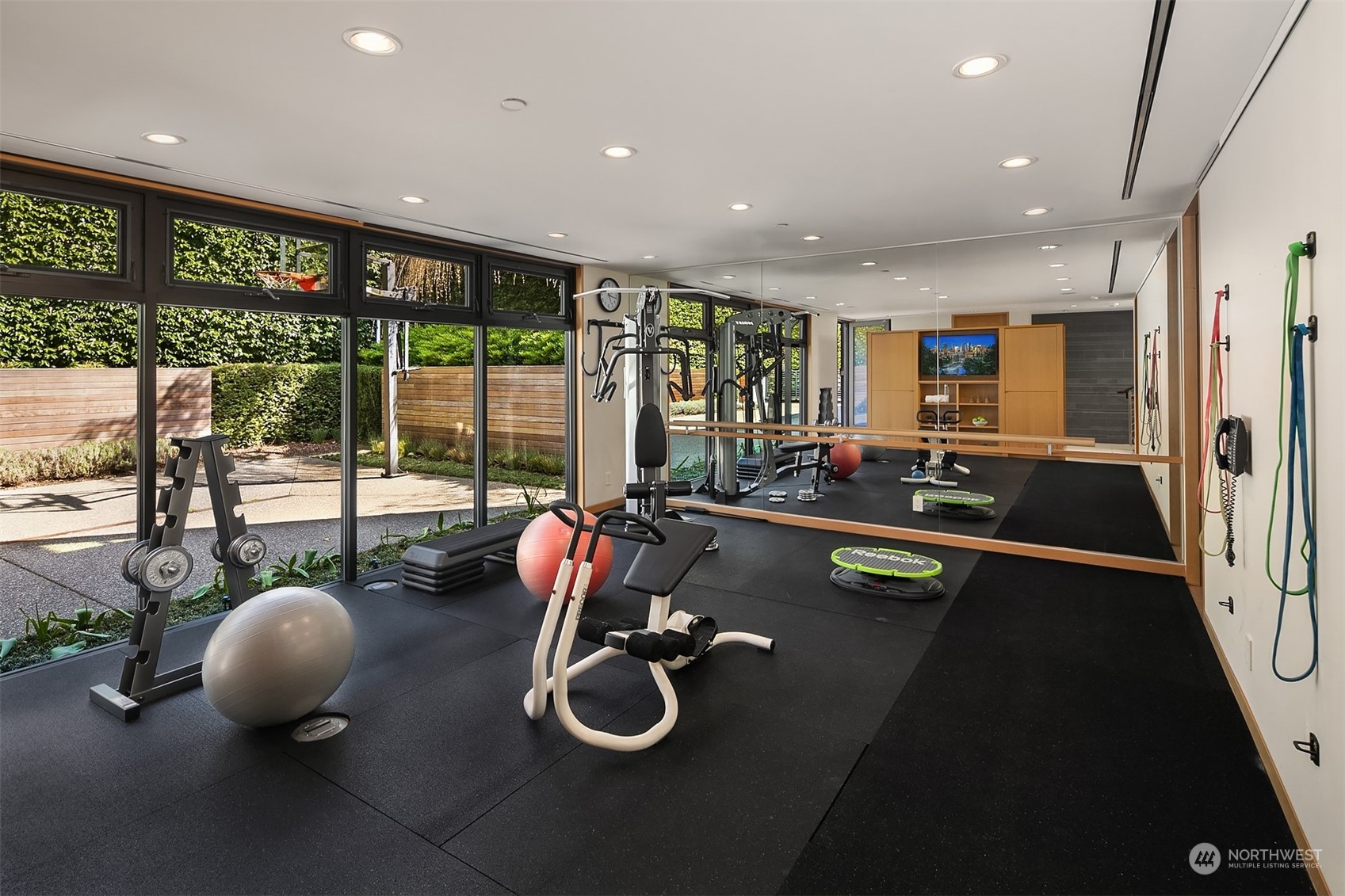 1829 Evergreen Point Road Medina, WA 98039 - Photo 29 of 39 a view of a room with gym equipment
