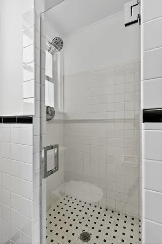 a view of an room with an empty room