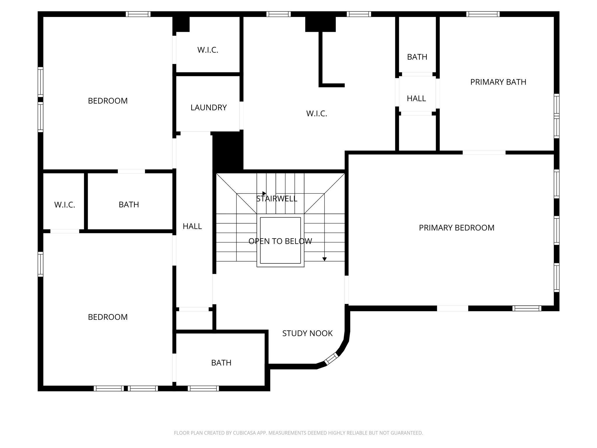 907 Queen Annes Road Houston, TX 77024 - Photo 29 of 31 Second floor floor plan