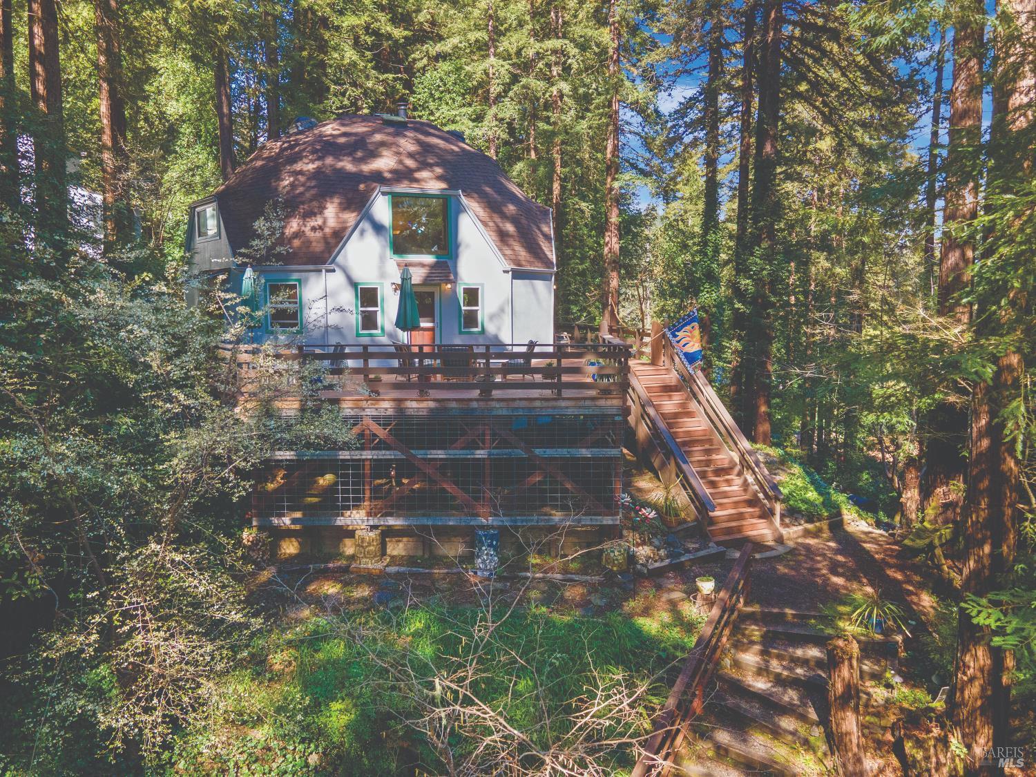 9085 Middle Terrace Monte Rio, CA 95462 - Photo 73 of 77 a view of a city with tall trees