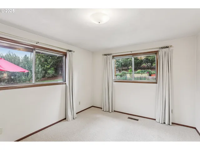 a view of an outdoor sitting area with golf course