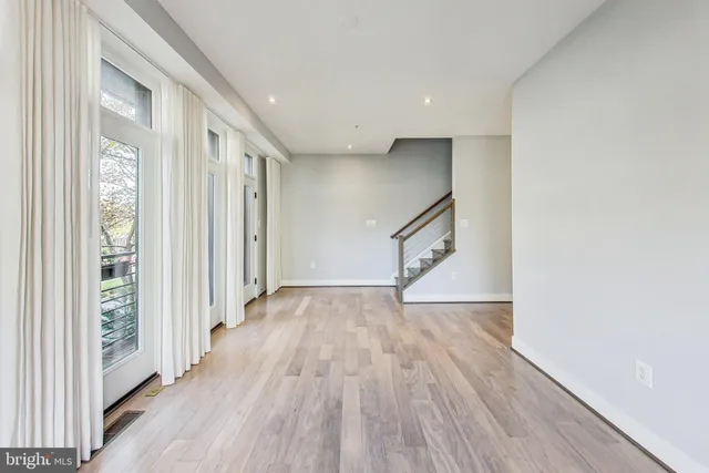 a view of an empty room