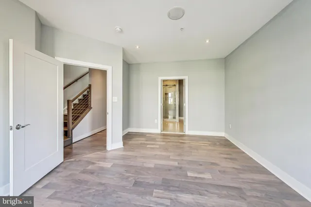 a view of a bathtub in a bathroom