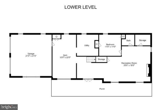 502 Walker Road Great Falls, VA 22066 - Photo 59 of 92 Lower Level Floor Plan