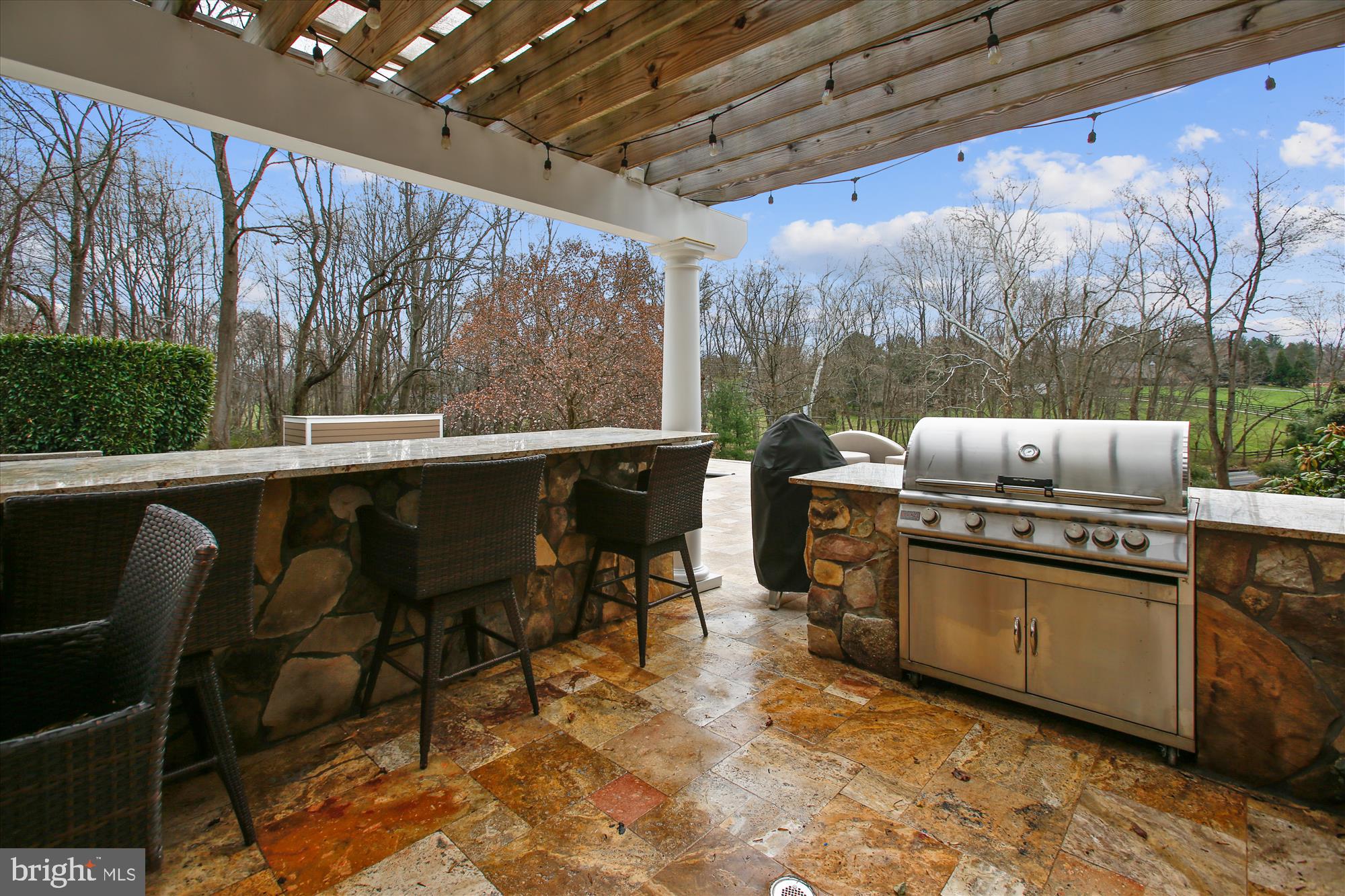 502 Walker Road Great Falls, VA 22066 - Photo 80 of 92 Built in grill that is connected to a gas line