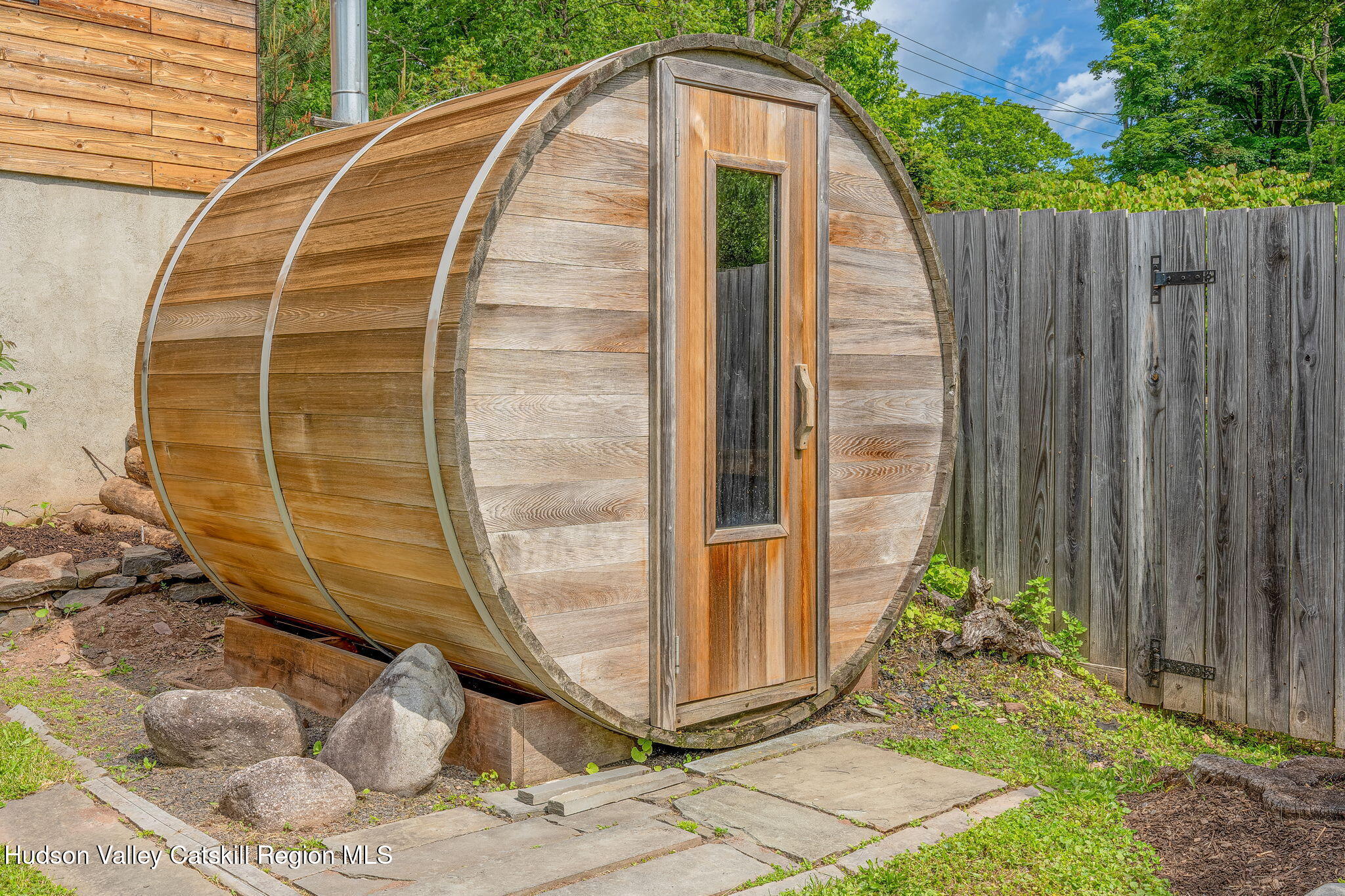 10 Harry Wells Road Saugerties, NY 12477 - Photo 53 of 58 a view of a wooden door with a backyard