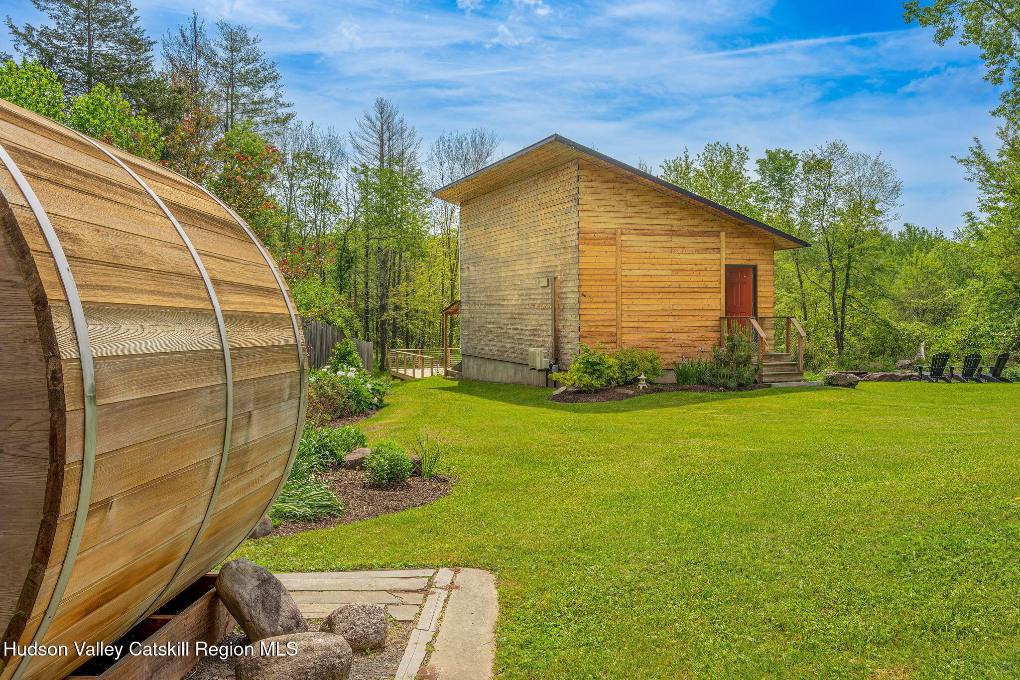 10 Harry Wells Road Saugerties, NY 12477 - Photo 8 of 58 a view of backyard with potted plants