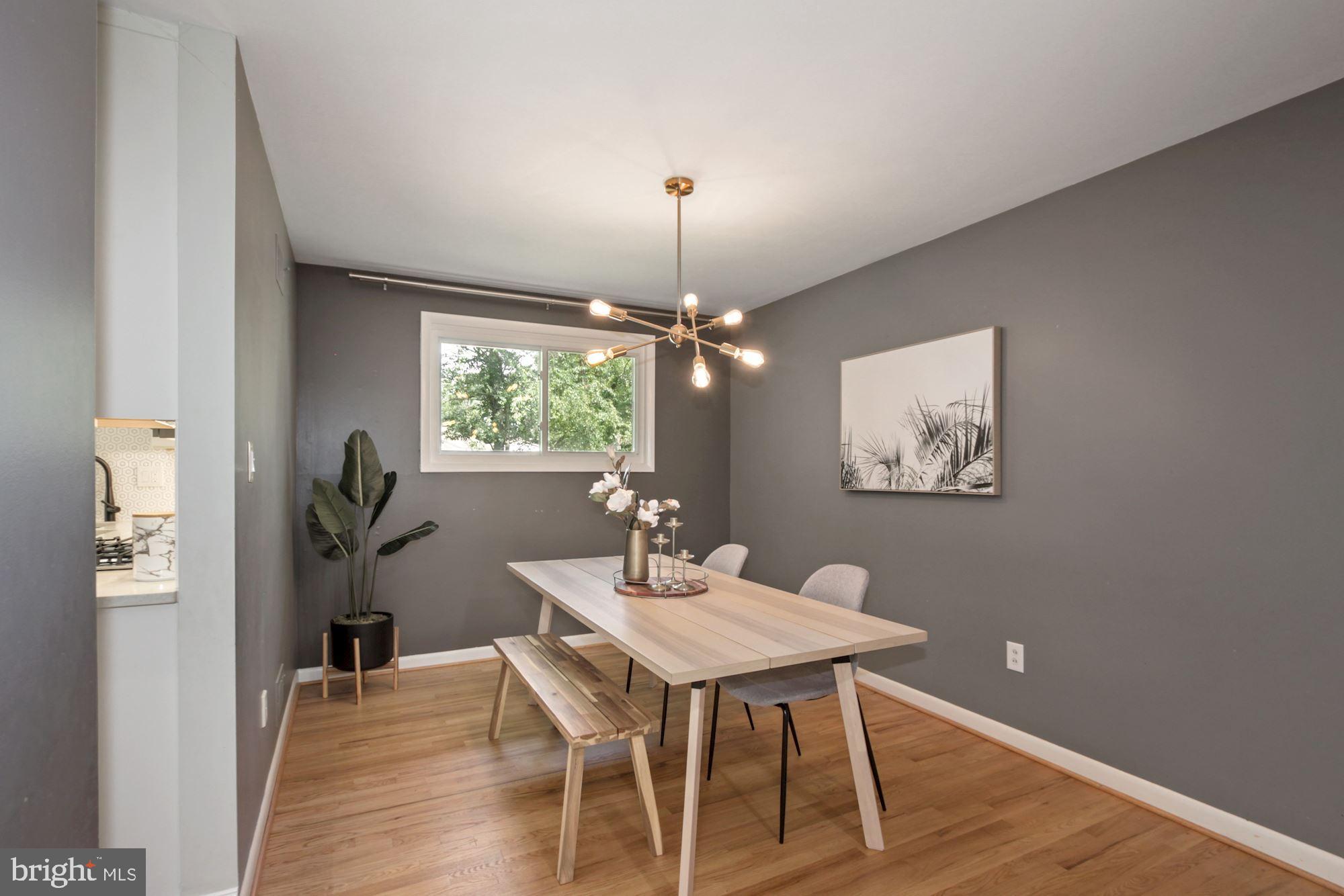 407 Hannes Street Silver Spring, MD 20901 - Photo 13 of 31 Dining Room with new lightfixture
