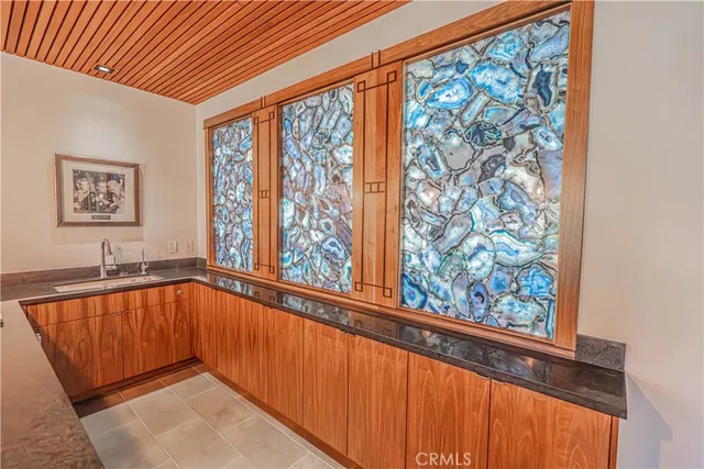 a view of an ocean and beach