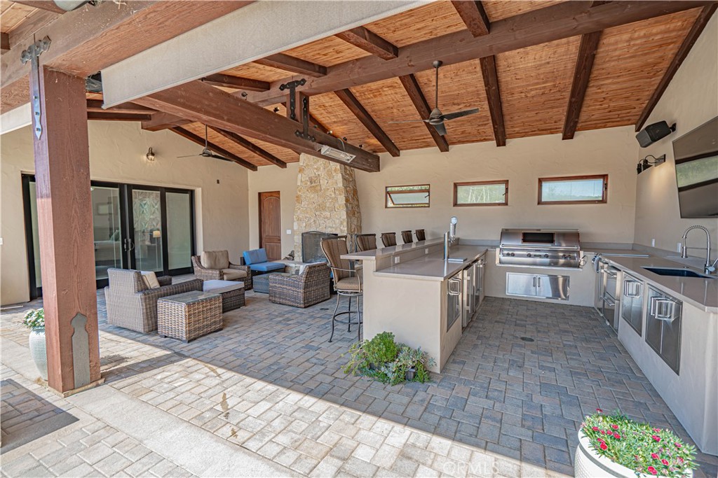 3030 Templeton Road Templeton, CA 93465 - Photo 46 of 75 A closer look at the covered BBQ and seating area located just off the guest room, perfect for outdoor relaxation and entertaining.
