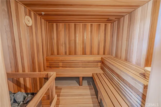 an aerial view of a house with outdoor space