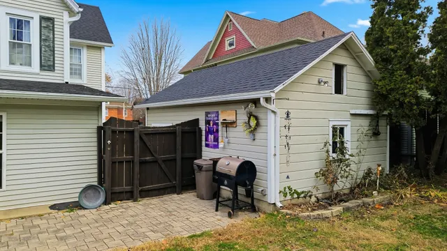 a front view of house