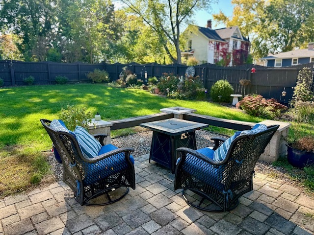 316 East 3rd Street Dixon, IL 61021 - Photo 45 of 45 a view of a chairs and table in backyard