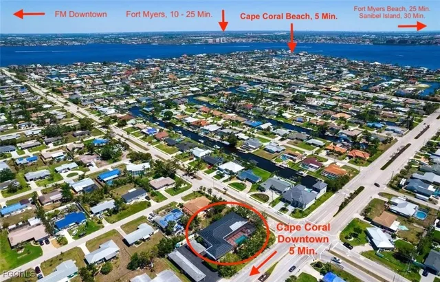 an aerial view of a city