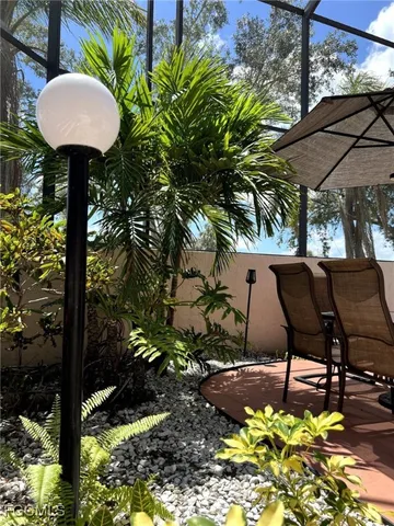 a living room with a desk