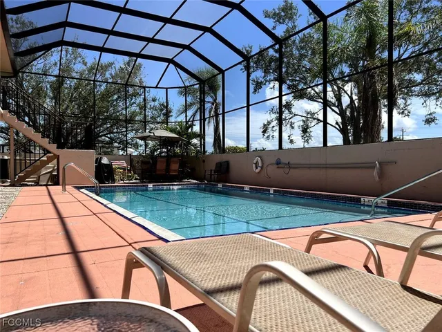 a view of outdoor space patio and swimming pool