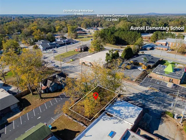 a view of city and ocean