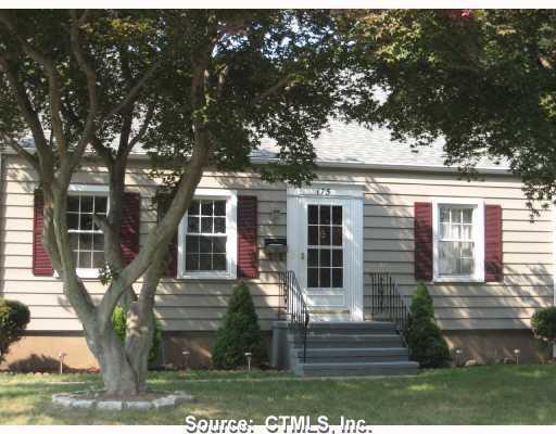 175 Maple Street Branford, CT 06405 - Photo 1 of 1 Exterior Front. Charming Cape with wonderful Gated back Yard..detached garage and patio for your Outdoor Enjoyment - New Roof Turn Key Condition...