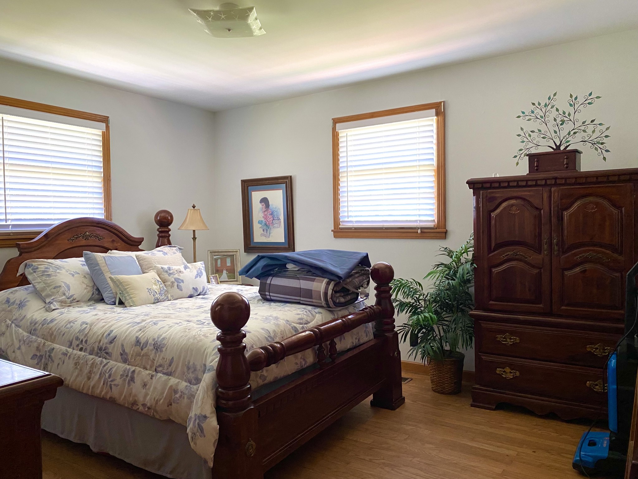 1102 Robinson Road Old Hickory, TN 37138 - Photo 25 of 36 a bedroom with a bed and closet with wooden floor