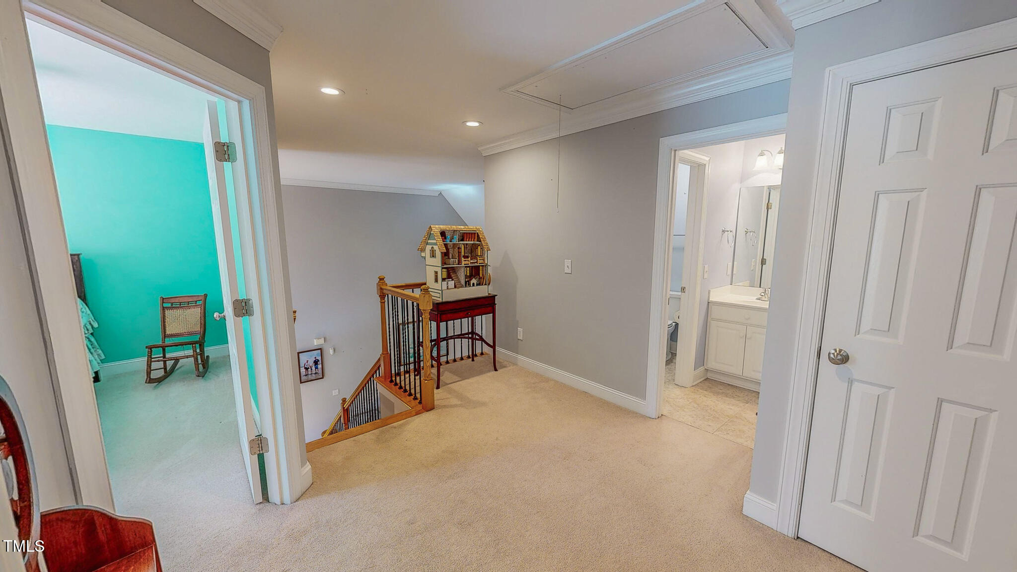 19 Rivers Edge Court Timberlake, NC 27583 - Photo 47 of 66 a view of a hallway with seating area