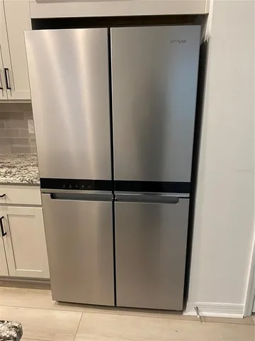 a close view of refrigerator