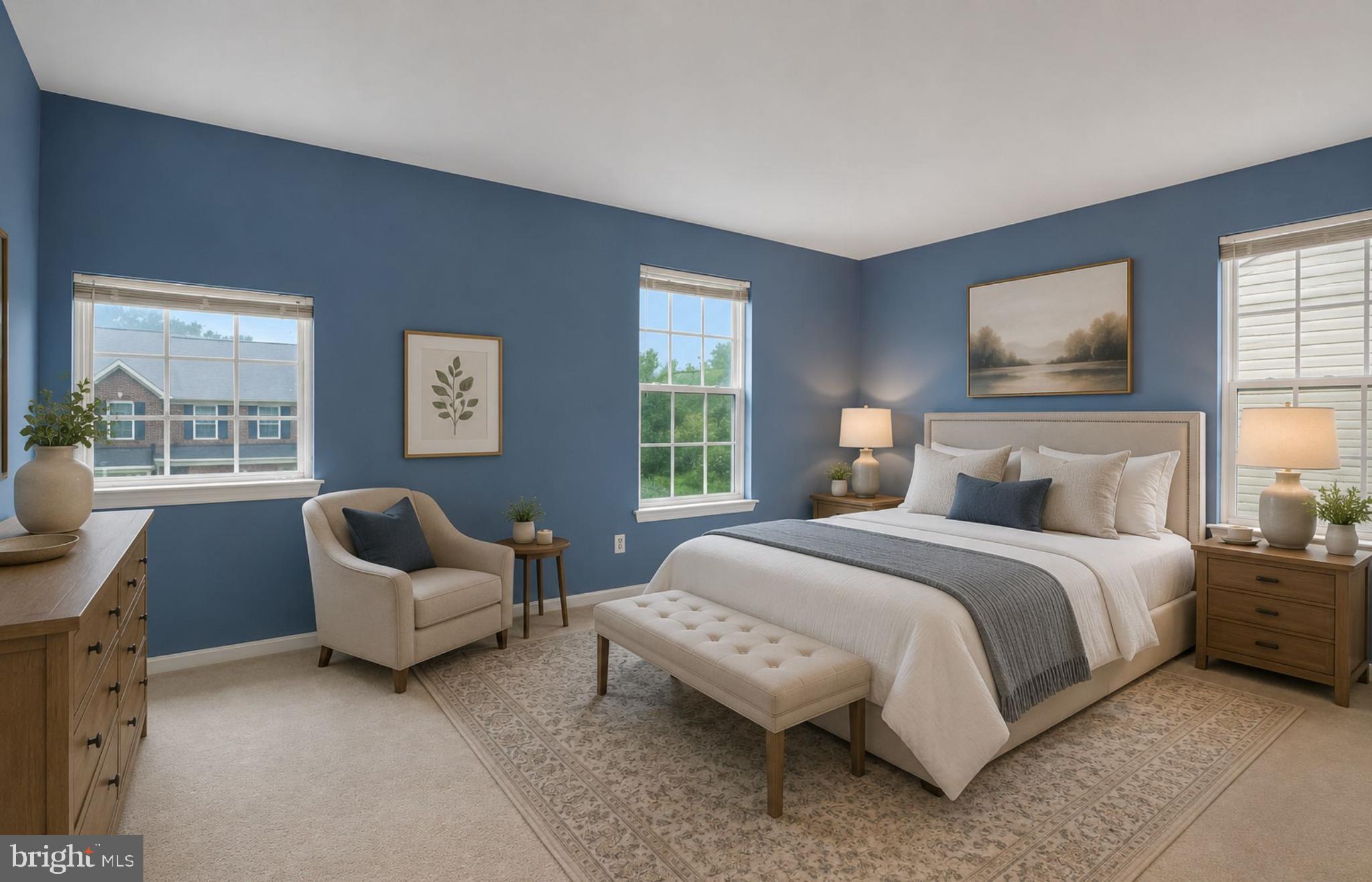 53 Haverhill Road Joppa, MD 21085 - Photo 23 of 45 a spacious bedroom with a bed and a couch