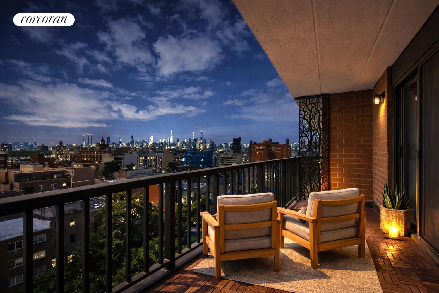 23-22 30th Road, Unit 8G Queens, NY 11102 - Photo 2 of 11 a view of a balcony with chairs