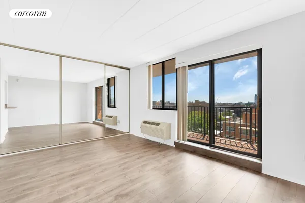 a view of an empty room with window