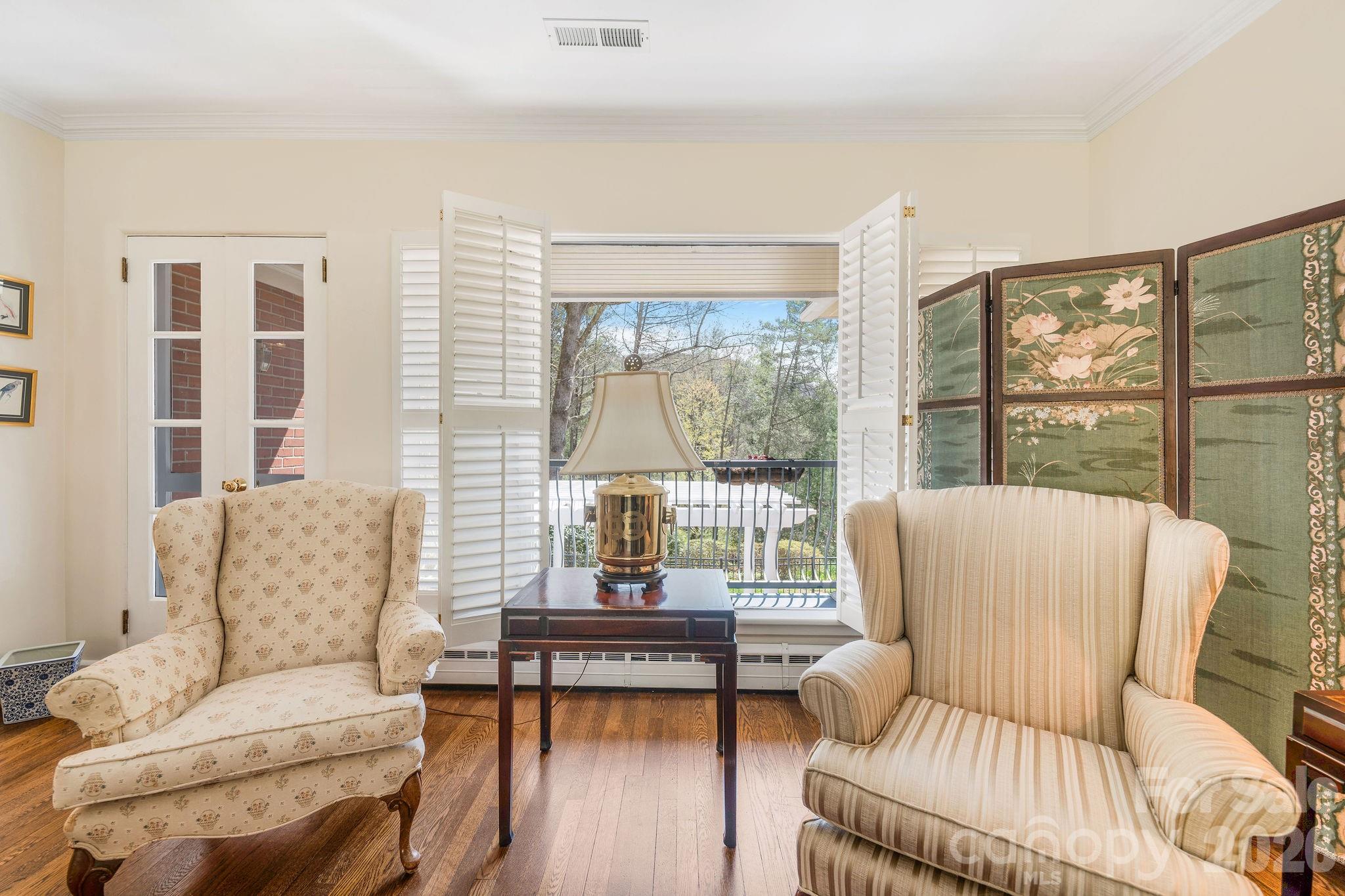 4 Dogwood Road Asheville, NC 28804 - Photo 15 of 48 a living room with furniture and a large window