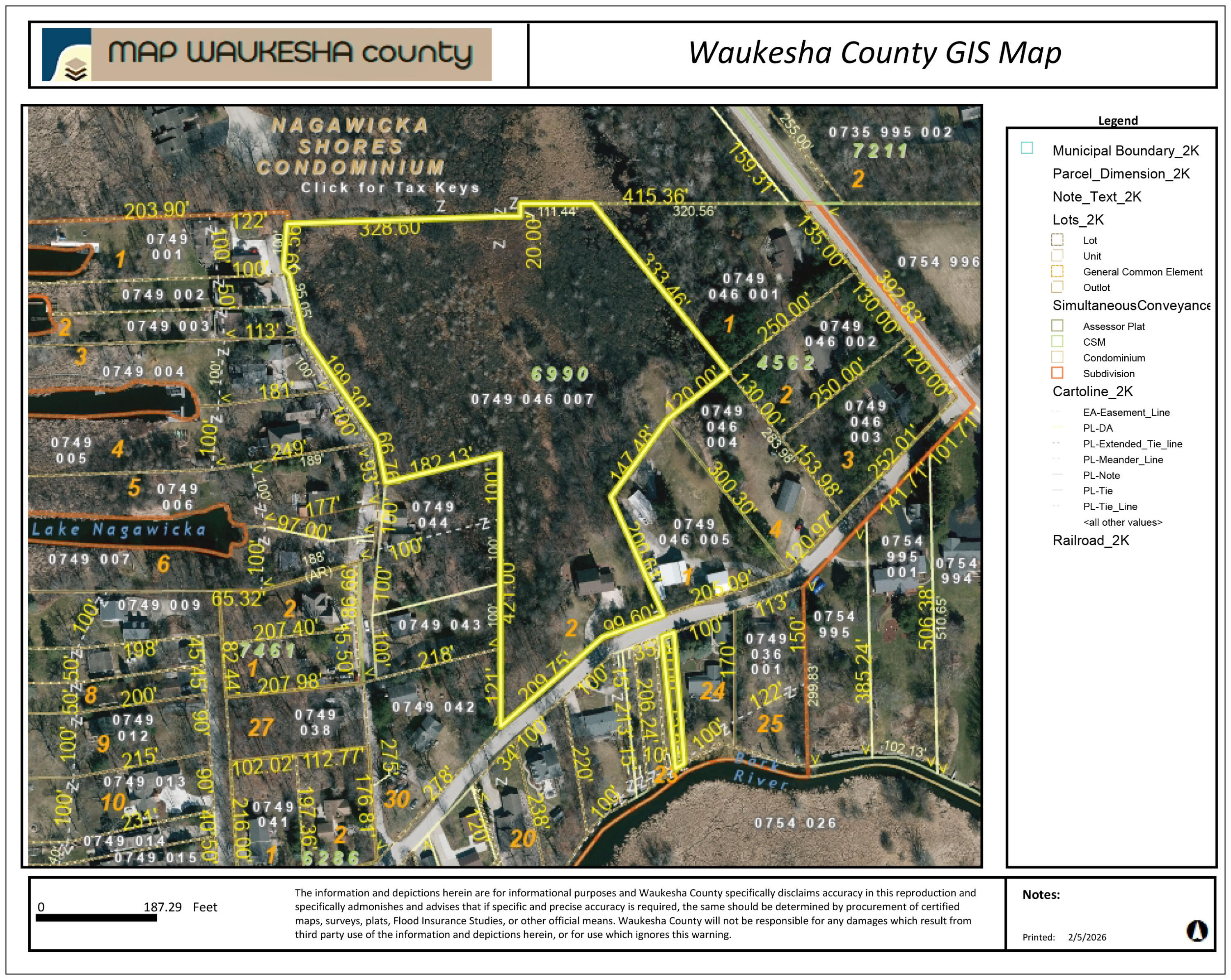 1815 Bark River Drive Delafield, WI 53029 - Photo 62 of 63 GISMAP