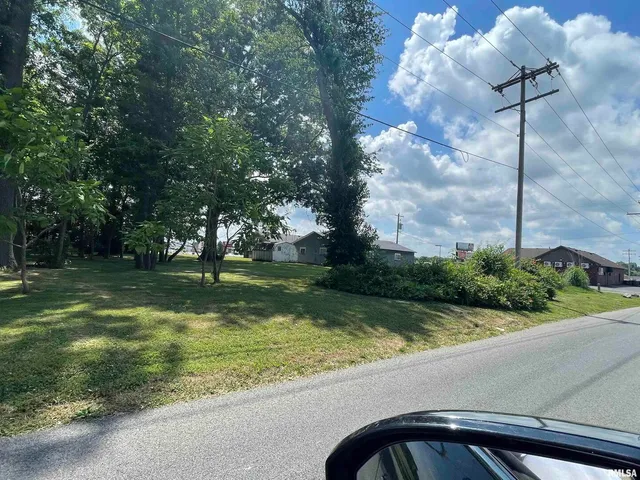 a view of swimming pool from a window