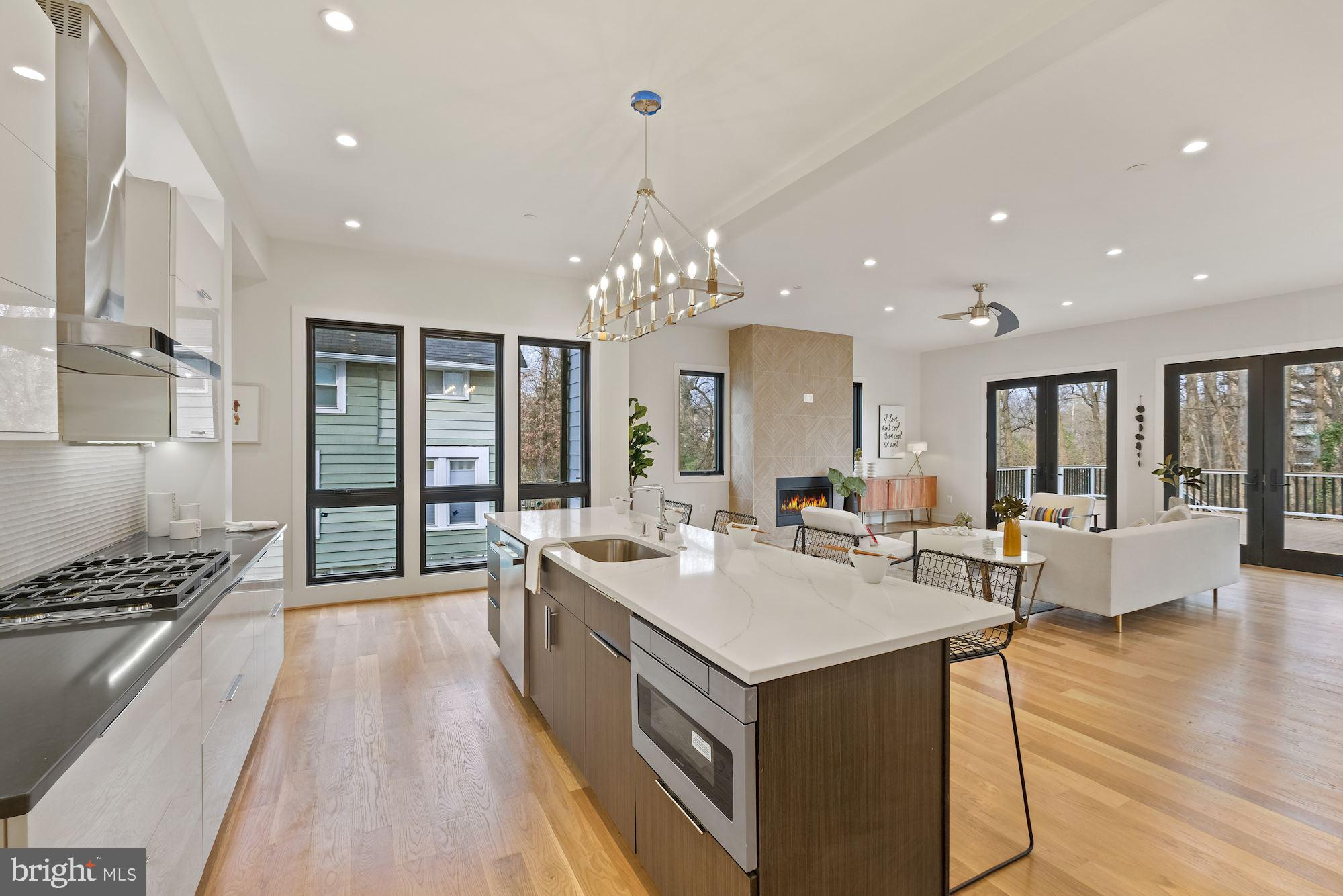 705 Silver Spring Avenue Silver Spring, MD 20910 - Photo 11 of 58 Gourmet Kitchen w/Gleaming Quartz Counters