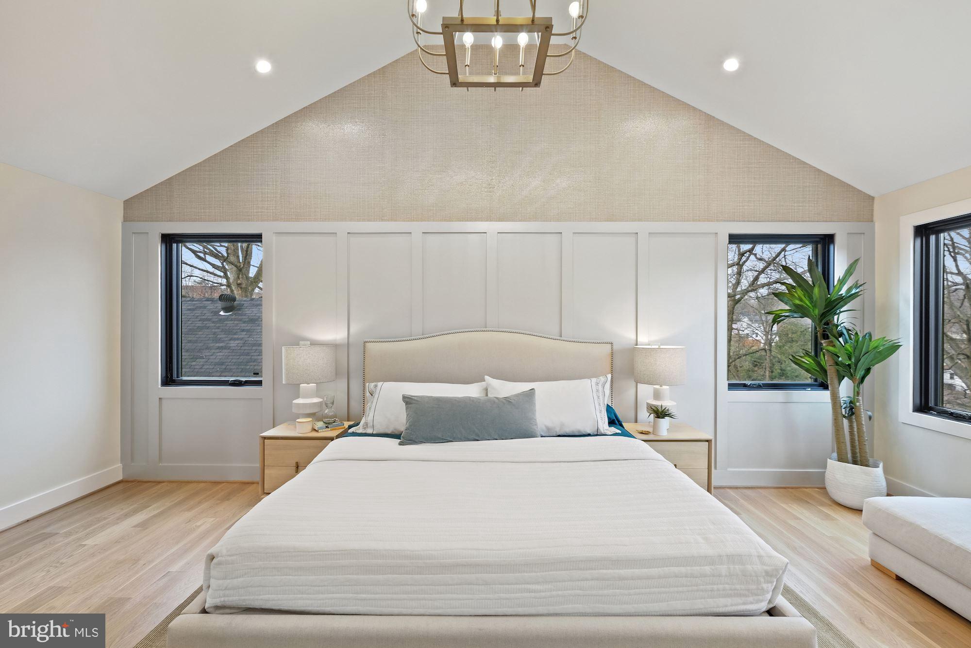 705 Silver Spring Avenue Silver Spring, MD 20910 - Photo 33 of 58 accent wall w/custom gold sheen wallpaper :-o