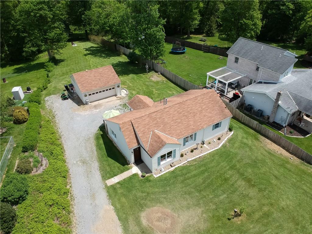 119 Lovi Road Baden, PA 15005 - Photo 26 of 41 a aerial view of a house with backyard patio and outdoor seating